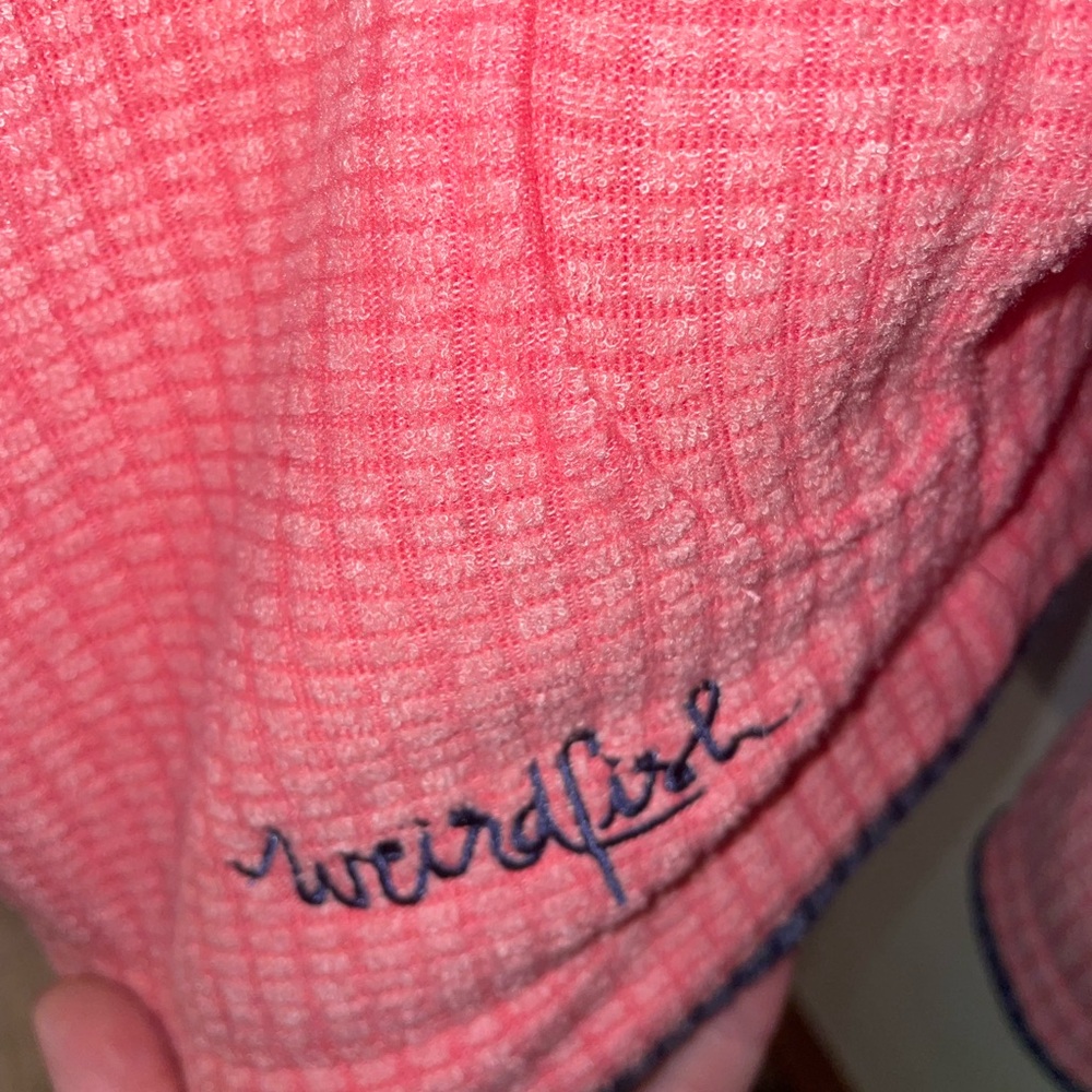 Weirdfish Salmon Quilted Sweatshirt *Make Offers* - Picture 5 of 9